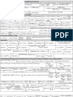 Formula Sheet-Probability and Random Processes