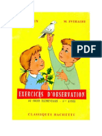 Leçons de Choses Orieux-Everaere 01 CE1 Exercices D'observation Classique Hachette