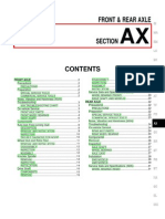 2000 Xterra Front and Rear Axle - Service Manual