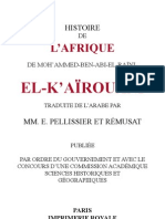 El Kairouani, Histoire de L'afrique, Traduction Pellissier & Rémusat