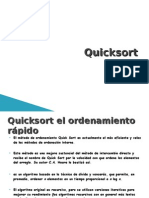 Ordenacion Quicksort