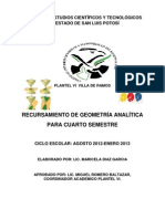 Recursamiento GEOMETRIA ANALITICA