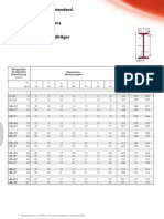 Poutrelles Américaines Standard: Dimensions: ASTM A6/A6M - 02 Tolérances: ASTM A6/A6M - 02