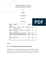 Course Structure & Syllabus of Master of Technology (M.Tech)