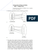 Lista de Exercicios de Banco de Dados - 1