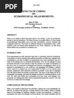 Effects of Coring ON Petrophysical Measurements