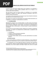 Fuentes Formales Del Derecho Colectivo - Trabajo