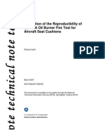 Evaluation of The Reproducibility of The FAA Oil Burner Fire Test For Aircraft Seat Cushions