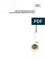 A Guide To Photovoltaic (PV) System Design and Installation