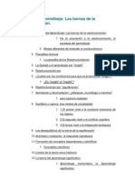 Teorías Del Aprendizaje Las Teorías de La Reestructuración