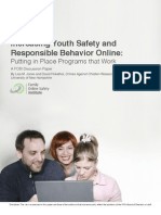 Increasing Youth Safety and Responsible Behavior Online: Putting in Place Programs That Work.