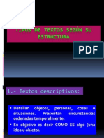 Tipos de Textos Según Su Estructura