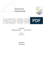 Experiment On Packed Bed Column - Mass Transfer