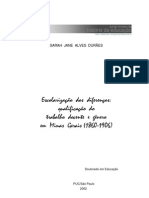 Escolarização Das Diferenças - Qualificação Do Trabalho Docente e Gênero em Minas Gerais (1860 - 1906)