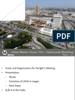 Los Angeles Union Station Master Plan Community Workshop Aug. 1