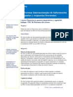 Pasivos Financieros, Pasivos Impositivos y Capital de Trabajo - NIC 36 Deterioro de Activos