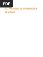 Técnicas de Animación A La Lectura-1 PDF