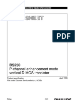 Data Sheet: P-Channel Enhancement Mode Vertical D-MOS Transistor