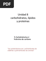 Unidad - 8 Carbohidratos Lipidos Proteinas PDF