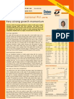 Jasmine International PCL: Very Strong Growth Momentum