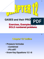 Gases and Their Properties: Exercises, Examples, and BOLD Numbered Problems