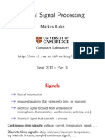 Digital Signal Processing: Markus Kuhn