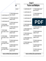 Factors and Multiples