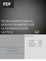 Tecnologias Fermentacion Lactica