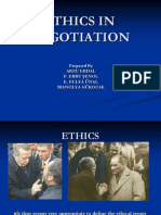 Ethics in Negotiation