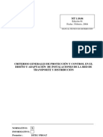 Criterios Generales de Protección Y Control en El Diseño Y Adaptación de Instalaciones de La Red de Transporte Y Distribución