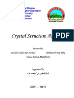 Crystal Structure Analysis