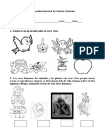 Evaluación Semestral de Ciencias Naturales 2012