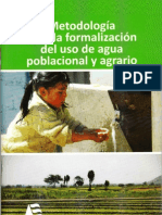 Formalizacion de Uso de Agua