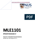 MLE1101 AY1213 Sem2 Detailed Tutorial Solutions