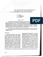 Aluminothermic Process For The Preparation of Ferromolybdenum and Ferrovanadium