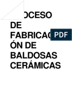 Proceso de Fabricación de Baldosas Cerámicas