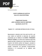 CSJ - Extorsión y Rebaja de Penas (No. 33254, 2013-02-27)