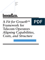 BoozCo A Fit For Growth Framework For Telecom Operators