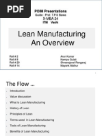 Lean Manufacturing - Group Presentation 