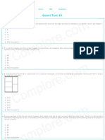 Cat 2009 Quant Test 49