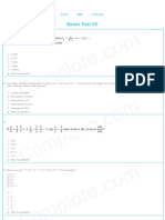 Cat 2009 Quant Test 55