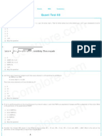 Cat 2009 Quant Test 60