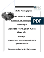 Ensayo Educación Intercultural en La Globalizacion