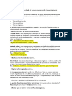 Compreender Que A Relação Do Homem Com o Mundo É Essencialmente Valorativa