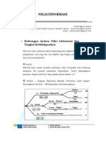 Hubungan Antara Nilai Informasi Dan Tingkat Ketidakpastian