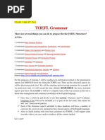 Grammar For TOEFL