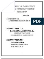 Antibiotic Residues