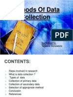 Methods of Data Collection