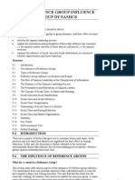 Unit-9 Reference Group Influence and Group Dynamics