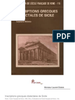 Inscriptions Grecques Dialectales de Sicile